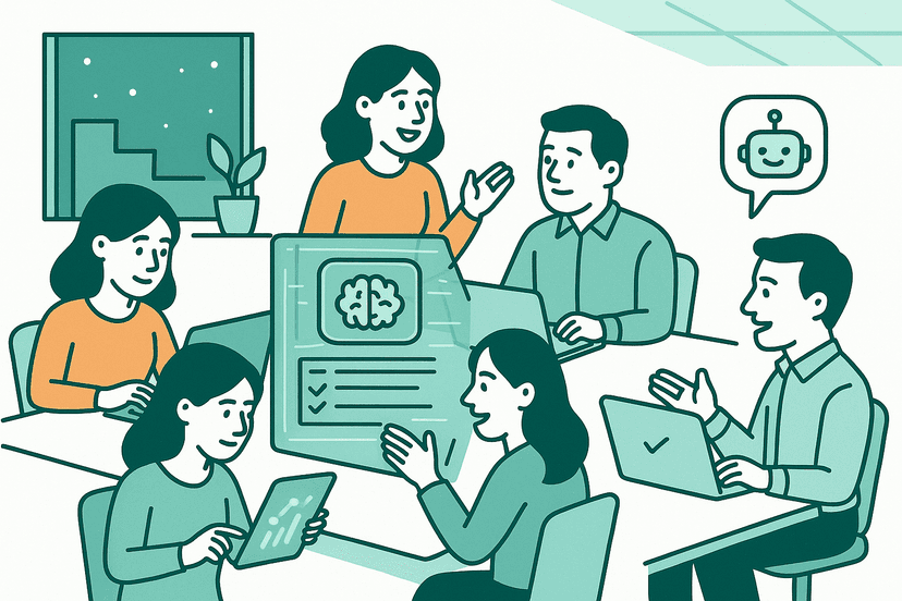Team collaboration illustration
