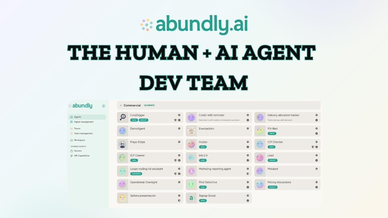 Demo av människa och AI-agent utvecklingsteam
