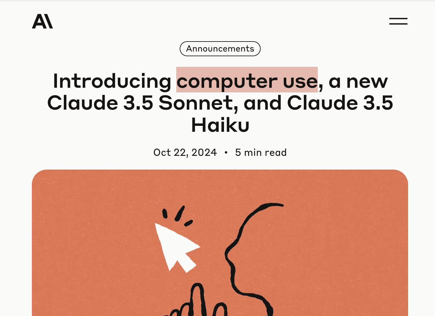 "Computer Use" Moves the Frontier for AI Agents